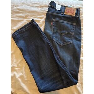 NWT Levis 514 Premium 38x32 Straight Fit Stretch Jeans Color Blue 005141302 New
